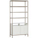 Ambrose Champagne Gold / Cream Modular Bookcase, Large